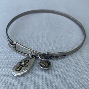 Brighton Art  and Soul Faith Hope Love bangle charm bracelet.